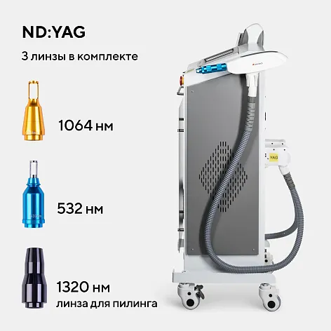 Неодимовый лазер + Элос эпилятор Lasertech COMBINE Premium Edition в Абакане